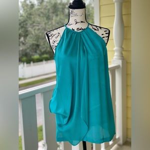 Vince Camuto Teal Silk Blouse